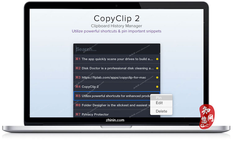 CopyClip Mac软件下载免费尽在知您网