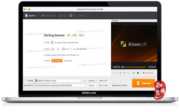 Aiseesoft 4K Converter Mac版 4K视频转换软件 <span style='color:#ff0000;'>v9.2.6</span>的预览图