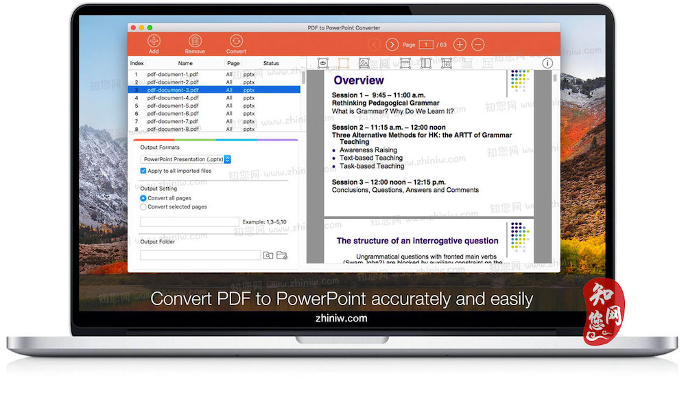 PDF to PowerPoint Converter Mac软件下载免费尽在知您网