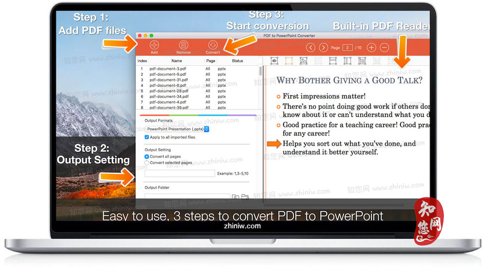 PDF to PowerPoint Converter Mac软件下载免费尽在知您网