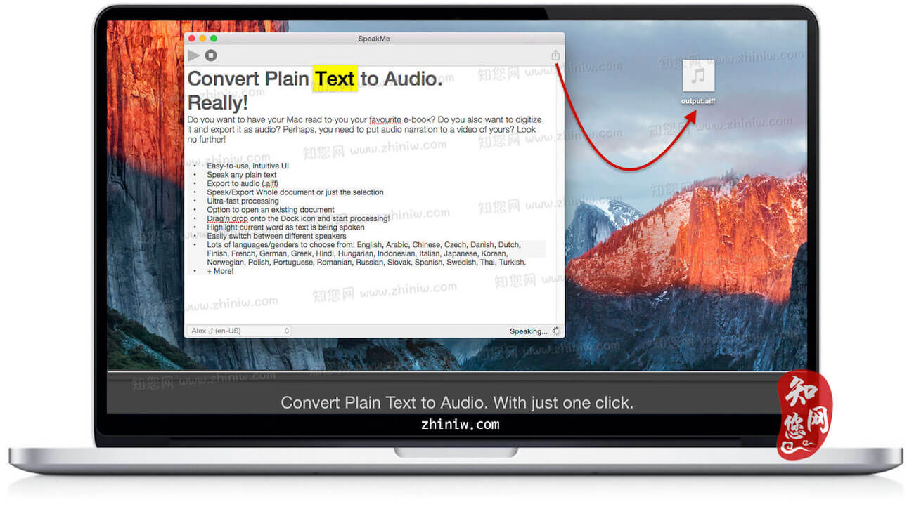 SpeakMe Mac软件下载免费尽在知您网