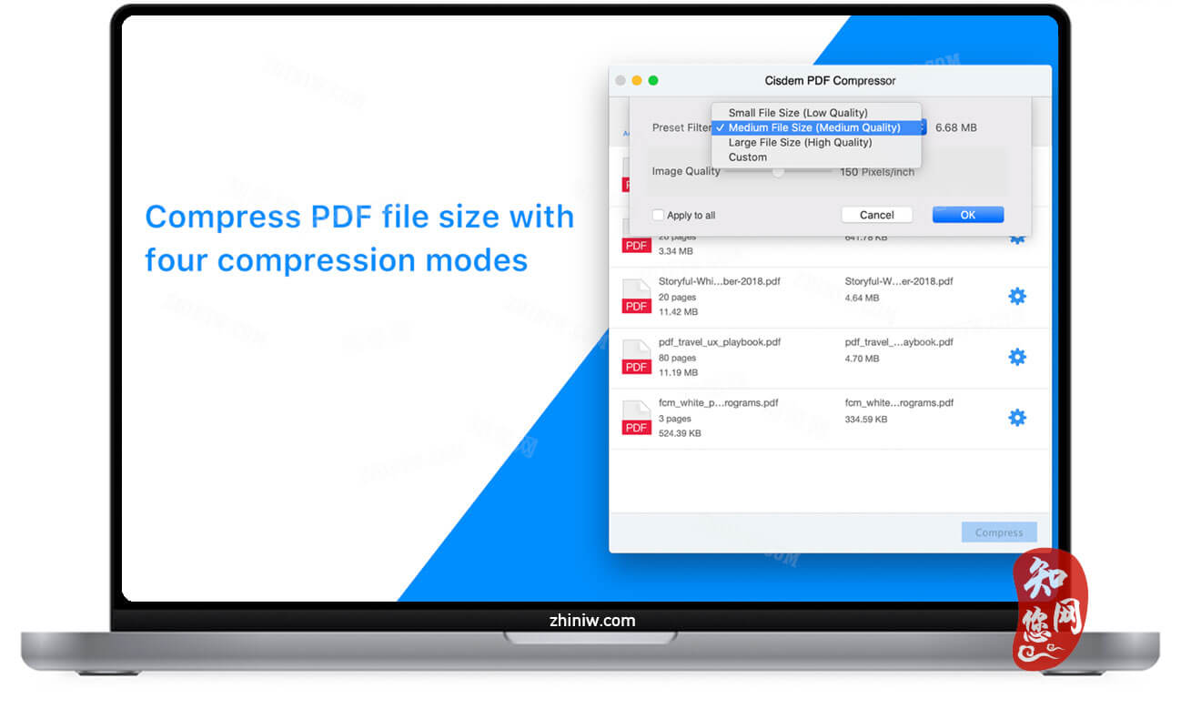 Cisdem PDF Compressor for Mac破解版下载免费尽在知您网