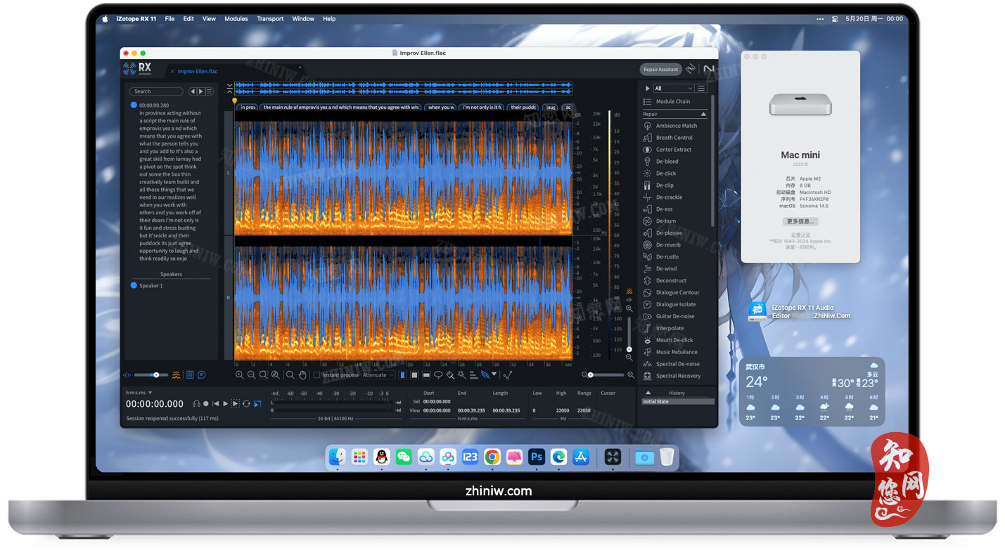 iZotope RX 11 Audio Editor for Mac破解版下载免费尽在知您网