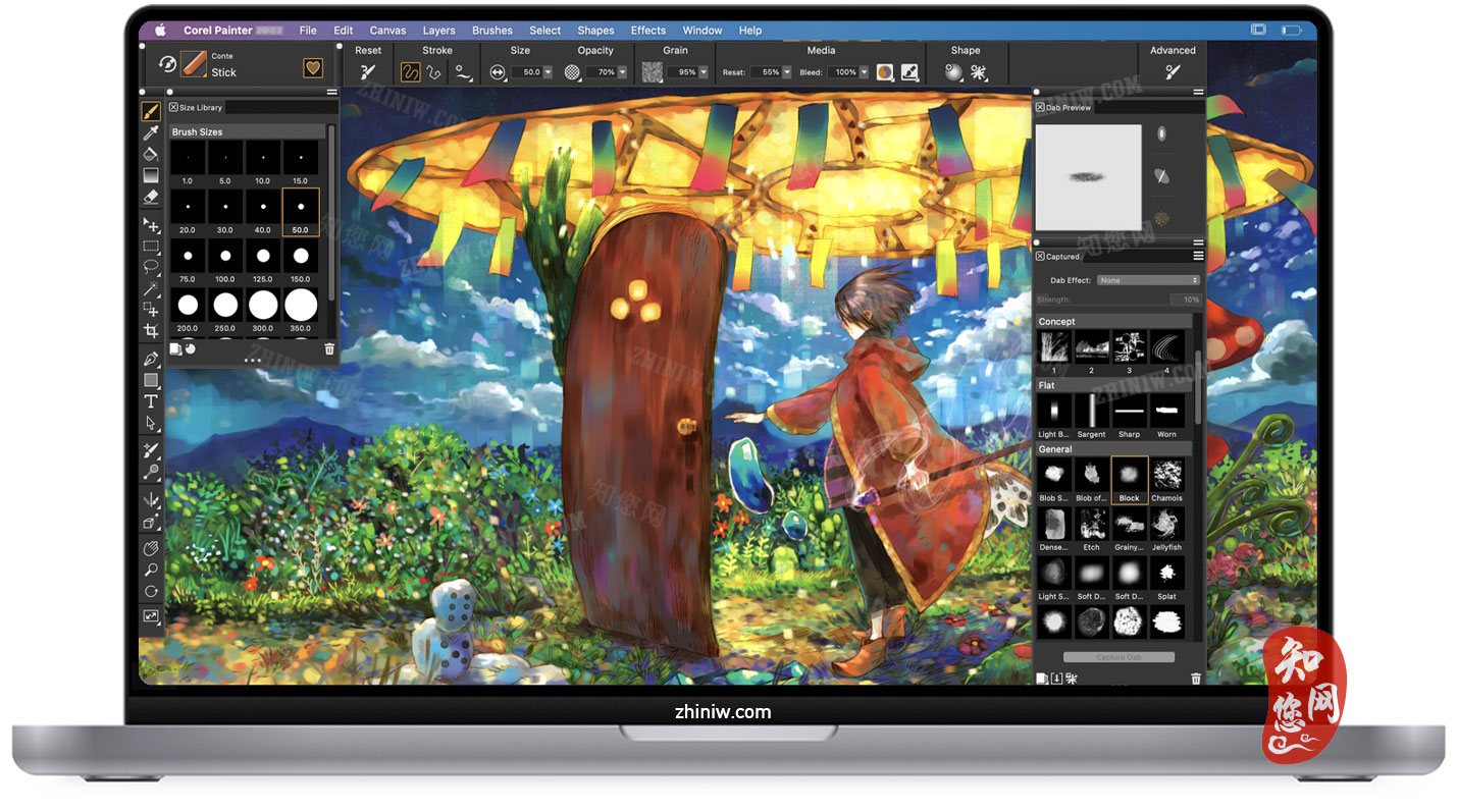 Corel Painter 2023 Mac软件下载免费尽在知您网zhiniw.com