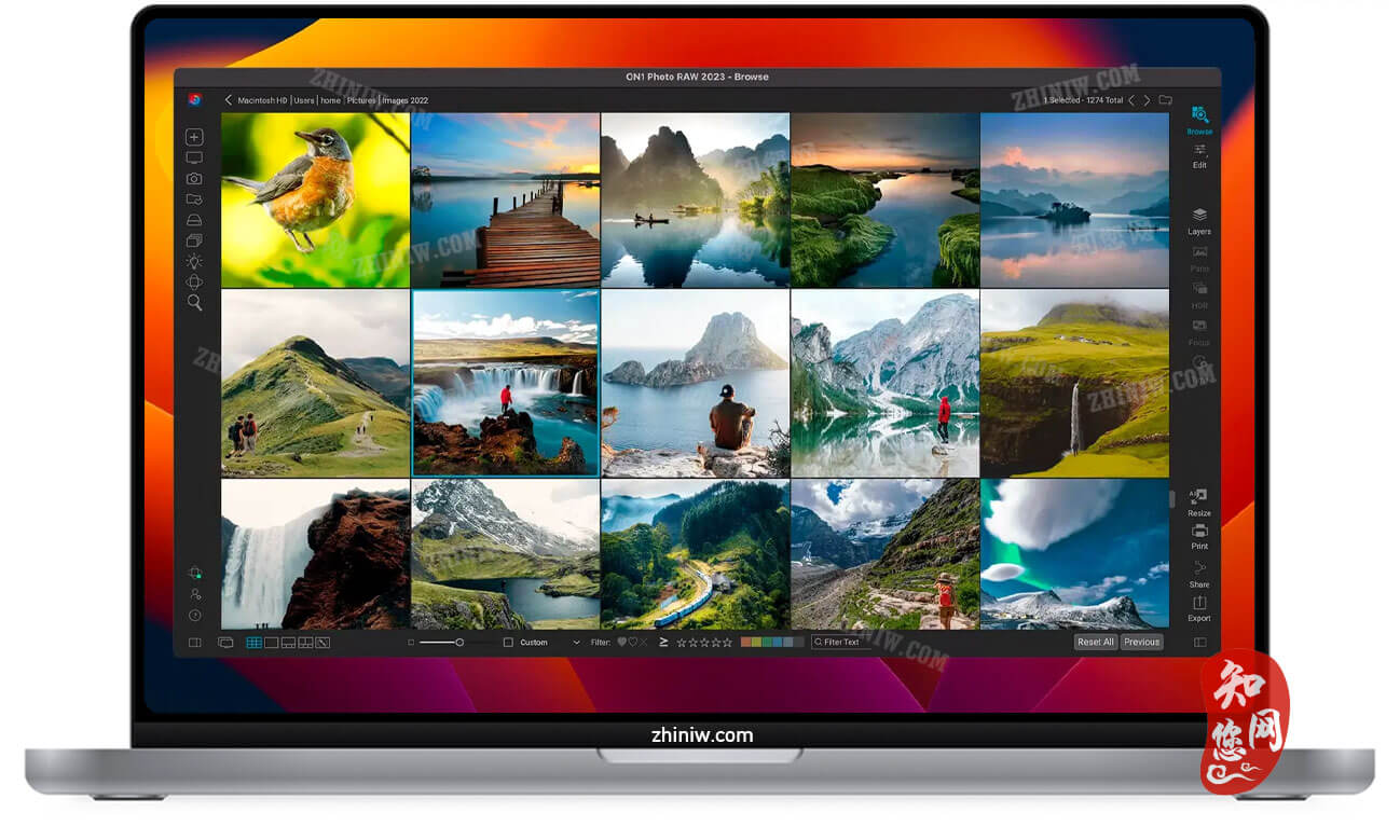 ON1 Photo RAW MAX 2025 Mac破解版下载免费尽在知您网zhiniw.com