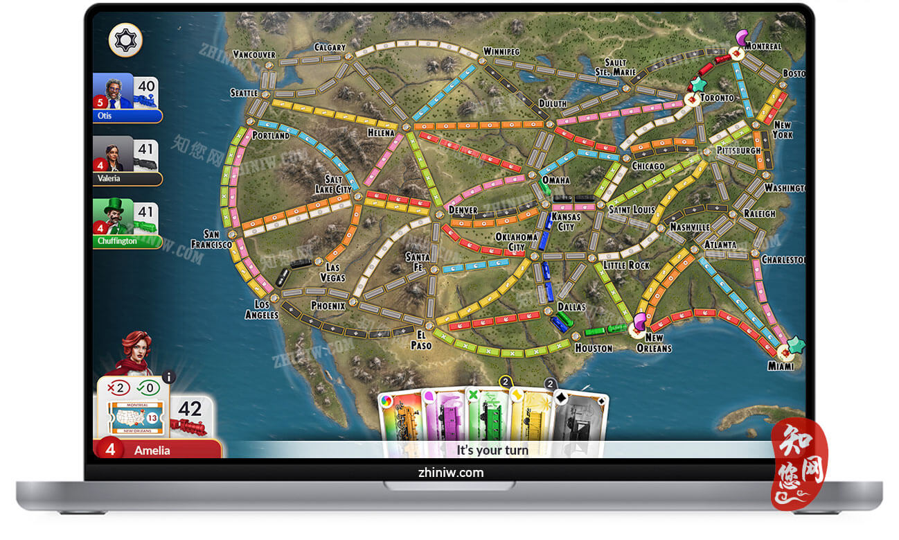 Ticket to Ride® Mac游戏下载免费尽在知您网zhiniw.com