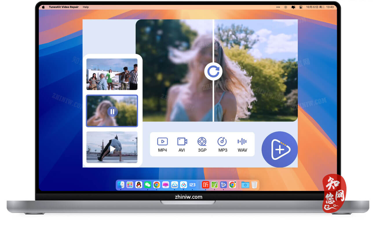 TunesKit Video Repair Mac破解版下载免费尽在知您网zhiniw.com