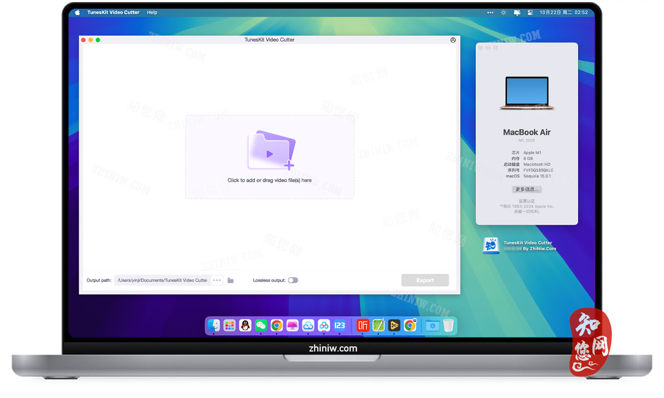 TunesKit Video Cutter Mac破解版下载免费尽在知您网zhiniw.com